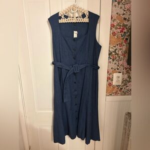 Banana Republic Blue Midi Dress